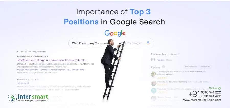 Importance of top 3 positions in Google Search