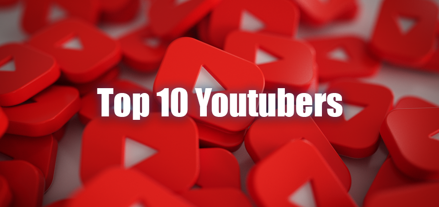 Top 10 YouTubers and their Income